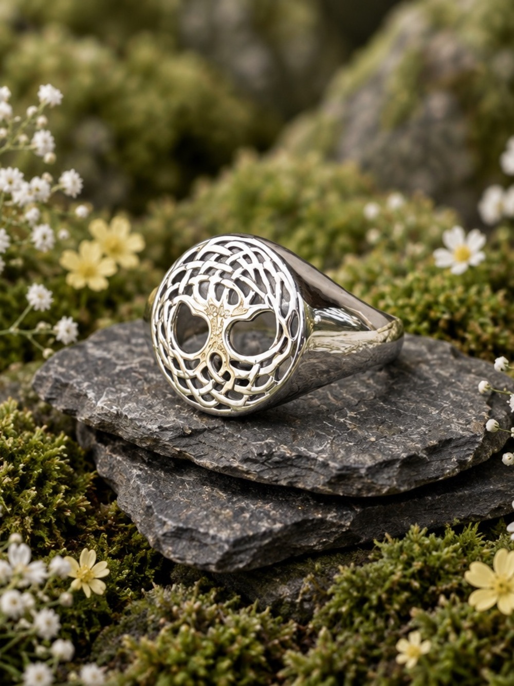 NEW! 925 Sterling Silver Tree Of Life Ring